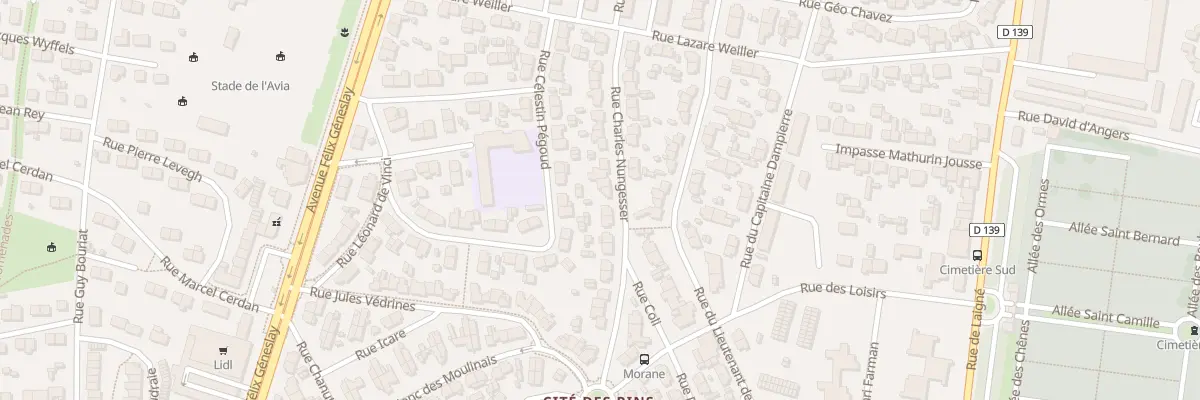Plan du 28 Rue Charles Nungesser au Mans