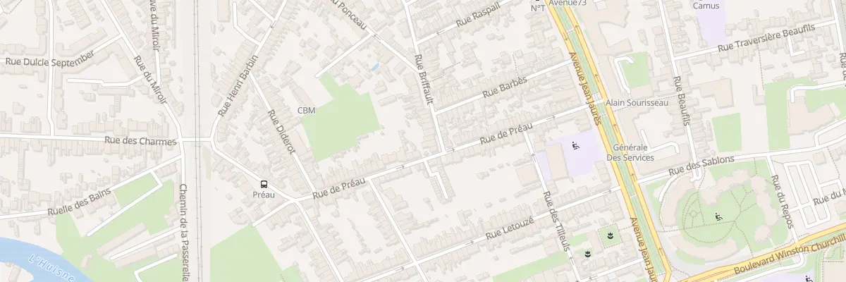 Plan du 56 Rue Briffault au Mans