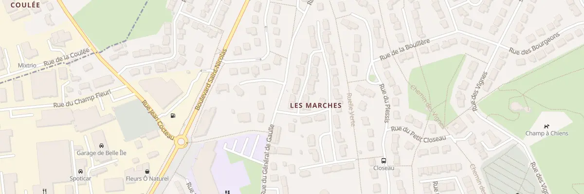 Plan du 32 Ham des Marches à Coulaines