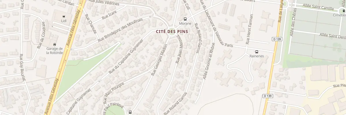 Plan du 8 Rue Jean Mermoz au Mans