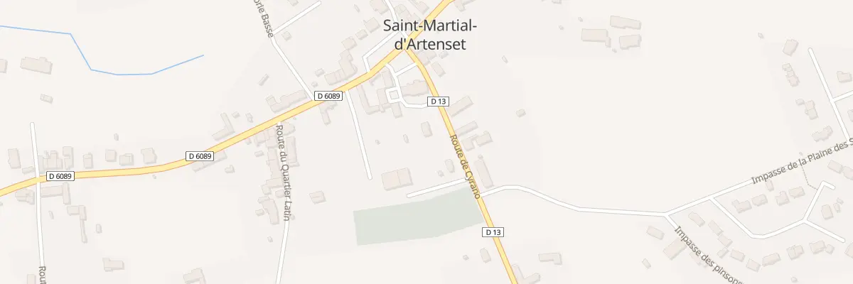 Plan du 98A Le Bourg Sud à Saint-Martial-d’Artenset