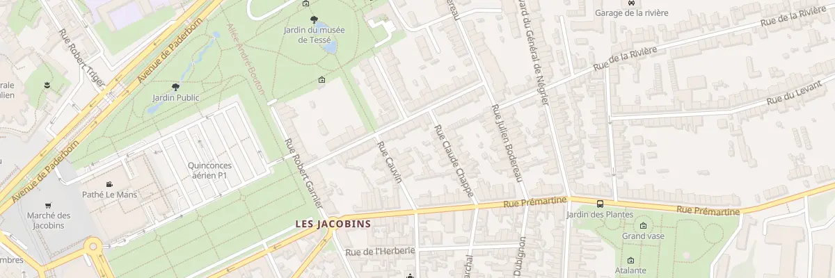 Plan du 22 Rue du Capitaine Floch au Mans