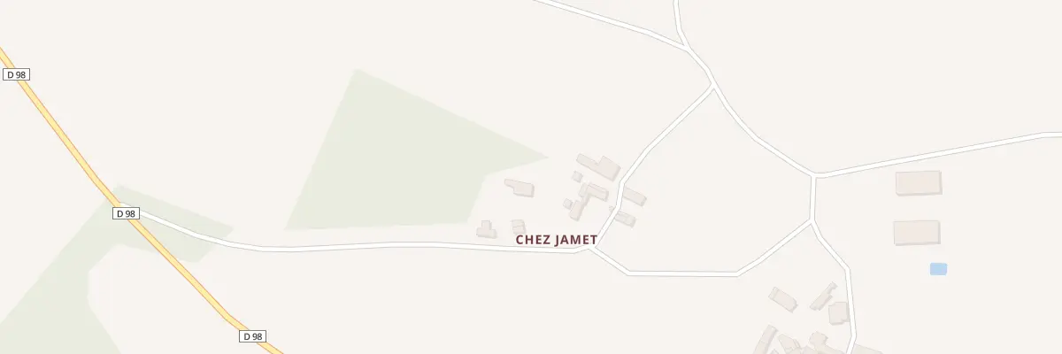 Plan du 5303F Chez Jamet à Brux