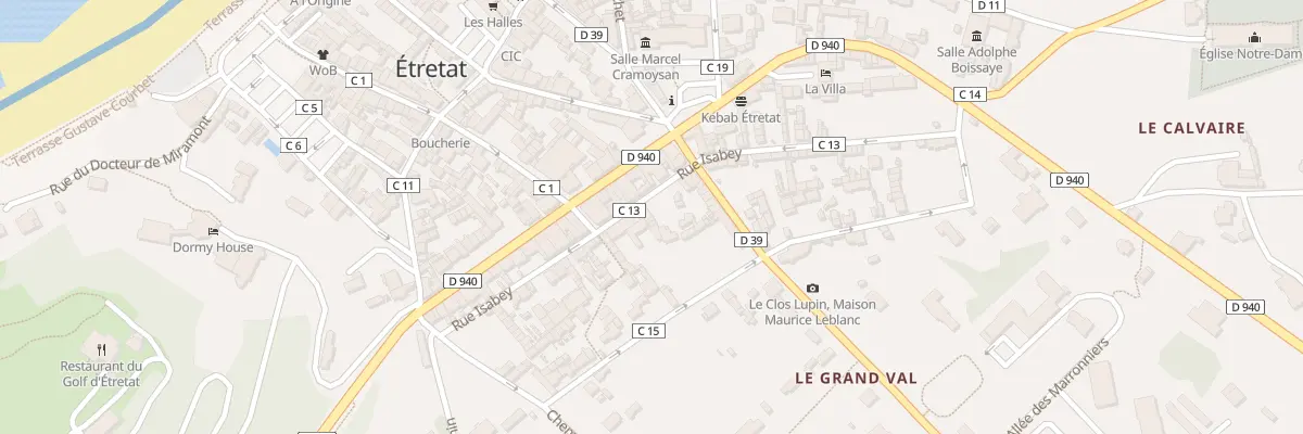 Plan du 41B Rue Isabey à Étretat