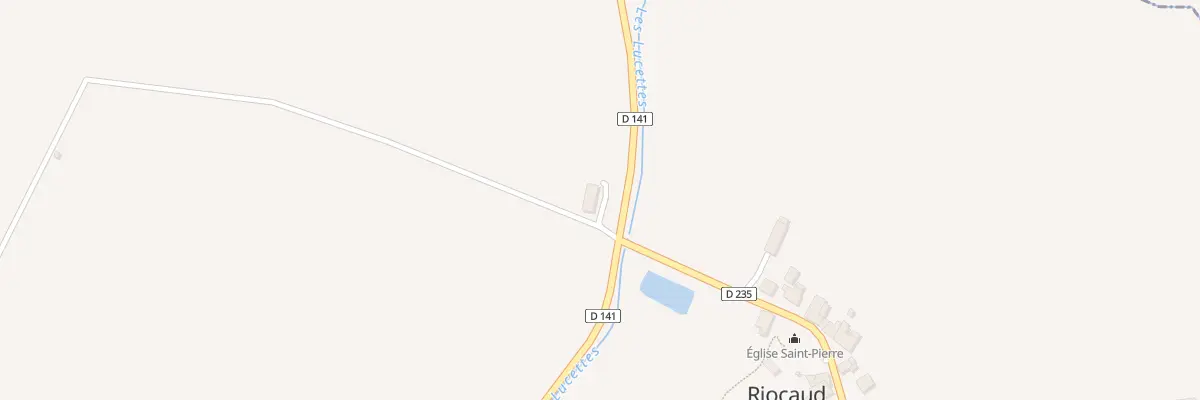 Plan du 1 Rte des Bardons à Riocaud