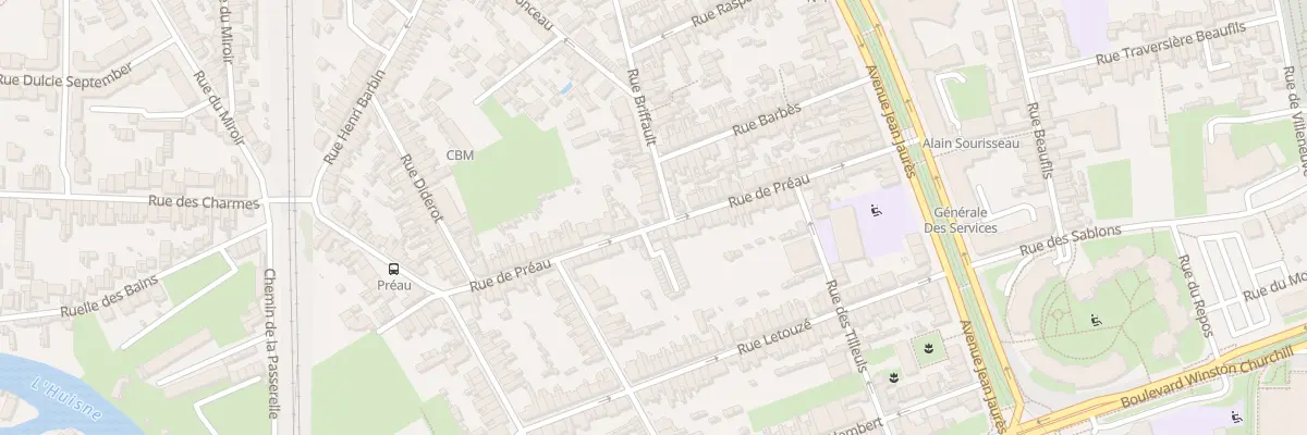 Plan du 60 Rue Briffault au Mans