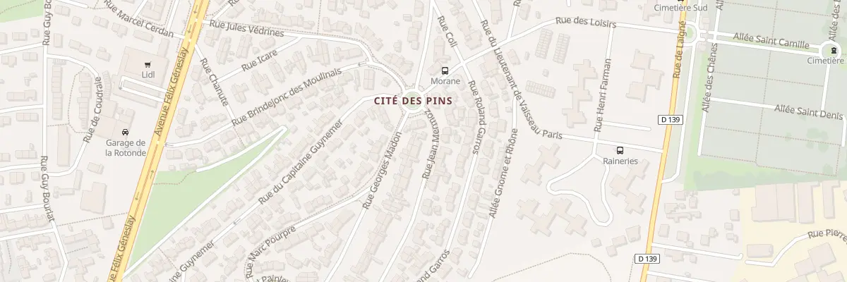 Plan du 4 Rue Jean Mermoz au Mans