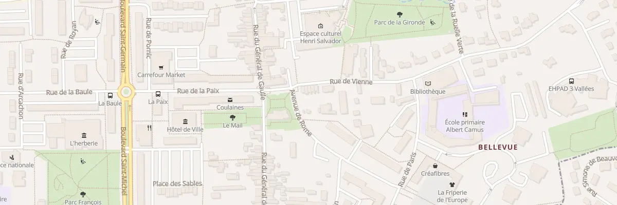Plan du 6 Rue de Vienne à Coulaines