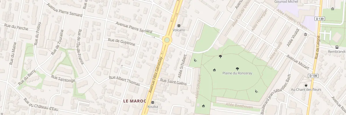 Plan du 345 Av Félix Geneslay au Mans