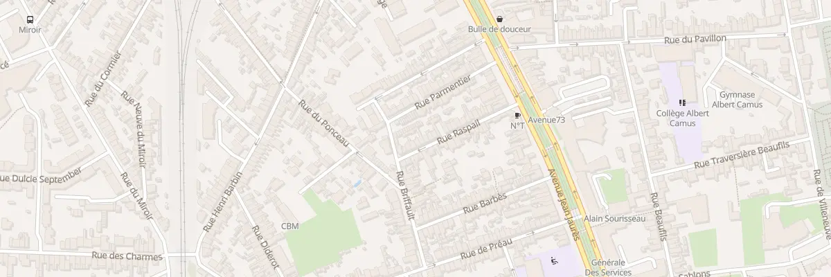 Plan du 38 Rue Raspail au Mans