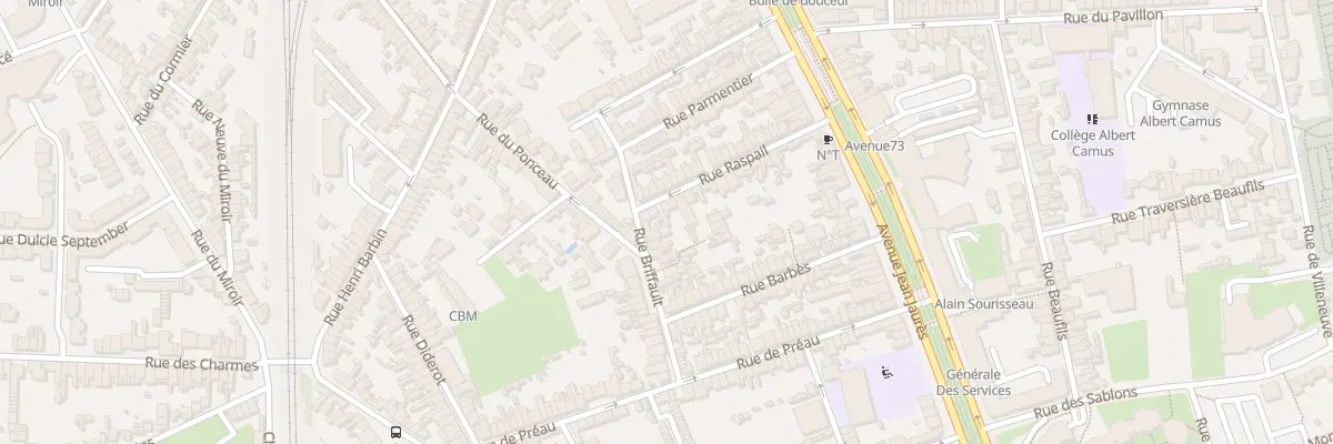 Plan du 39 Rue Raspail au Mans