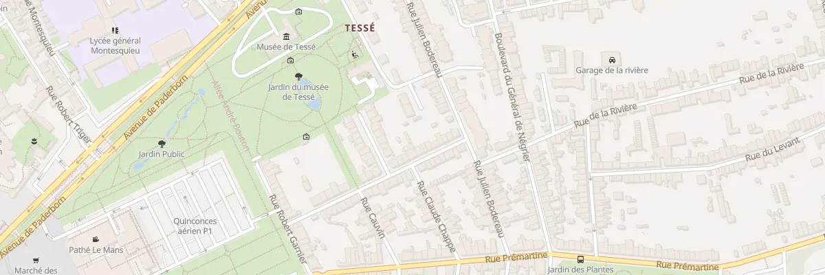Plan du 21 Rue du Capitaine Floch au Mans
