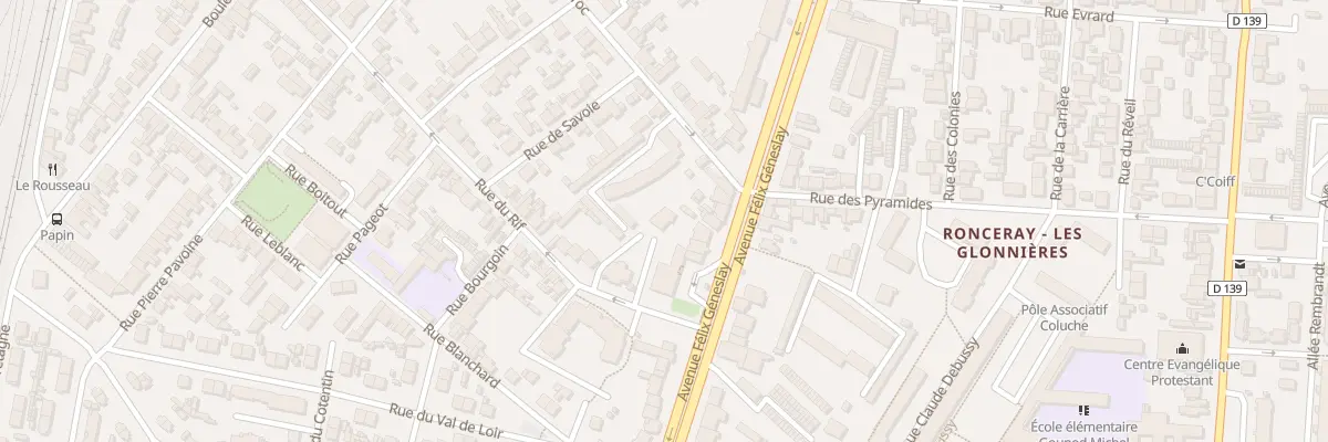 Plan du 230 Av Félix Geneslay au Mans
