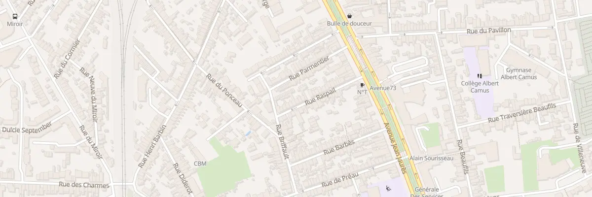 Plan du 34 Rue Raspail au Mans
