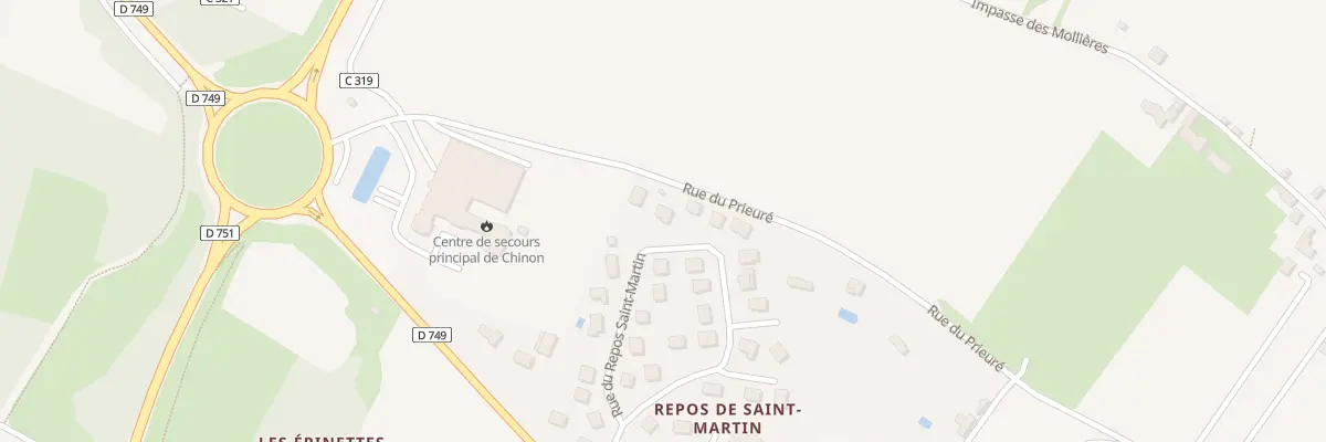 Plan du 17 Rue du Repos St Martin à Chinon