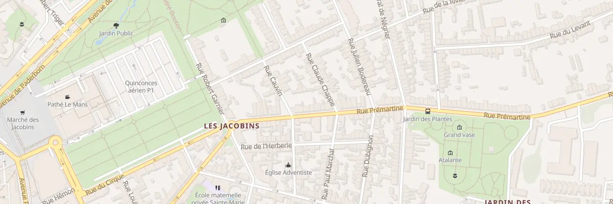 Plan du 17 Rue Prémartine au Mans