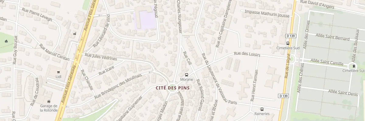 Plan du 25 Rue Charles Nungesser au Mans