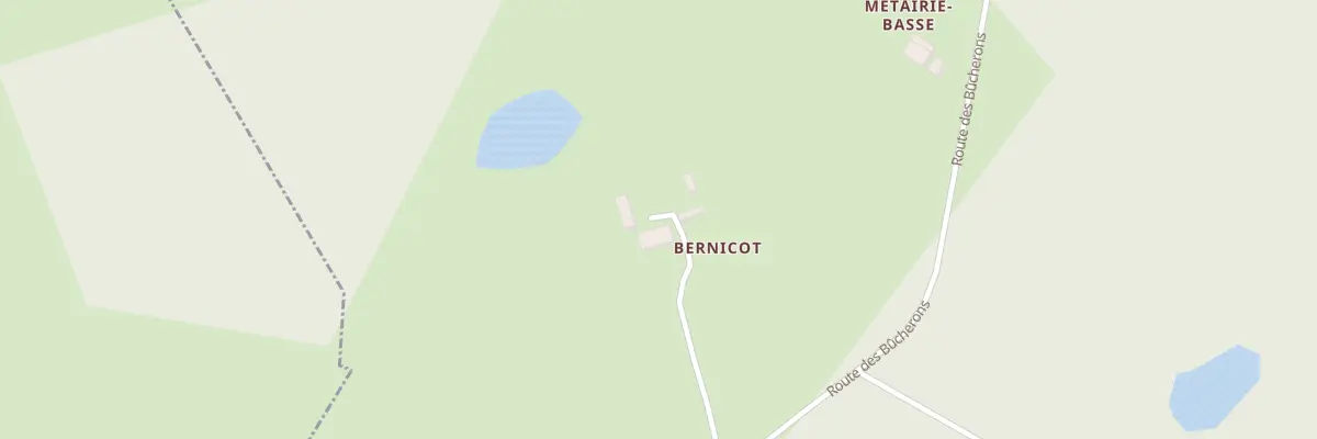 Plan du 154 Bernicot à Échourgnac