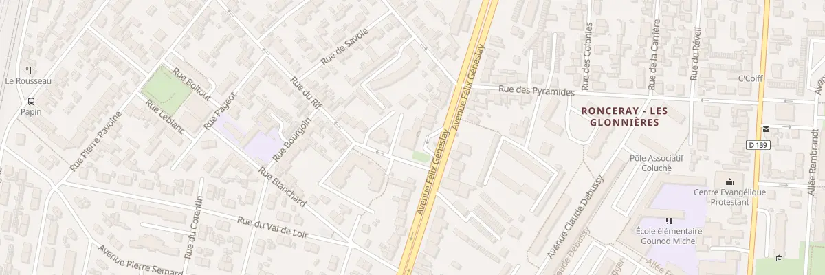 Plan du 77 Rue du Rif au Mans