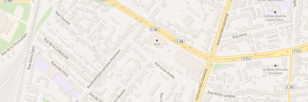 Plan du 15 Rue Pierre Pavoine au Mans