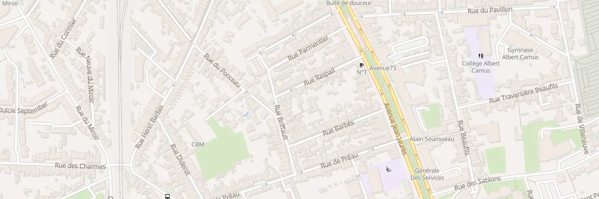 Plan du 33 Rue Raspail au Mans