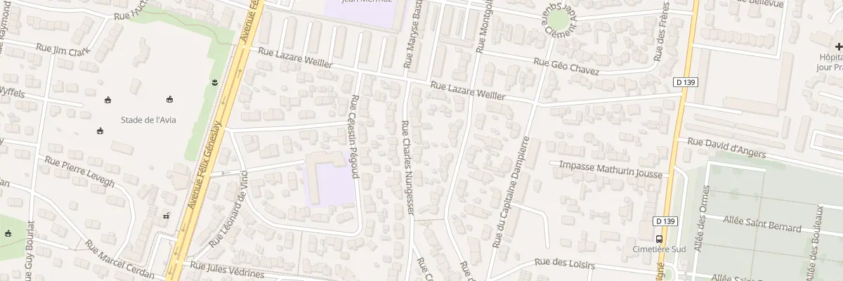 Plan du 11 Rue Charles Nungesser au Mans