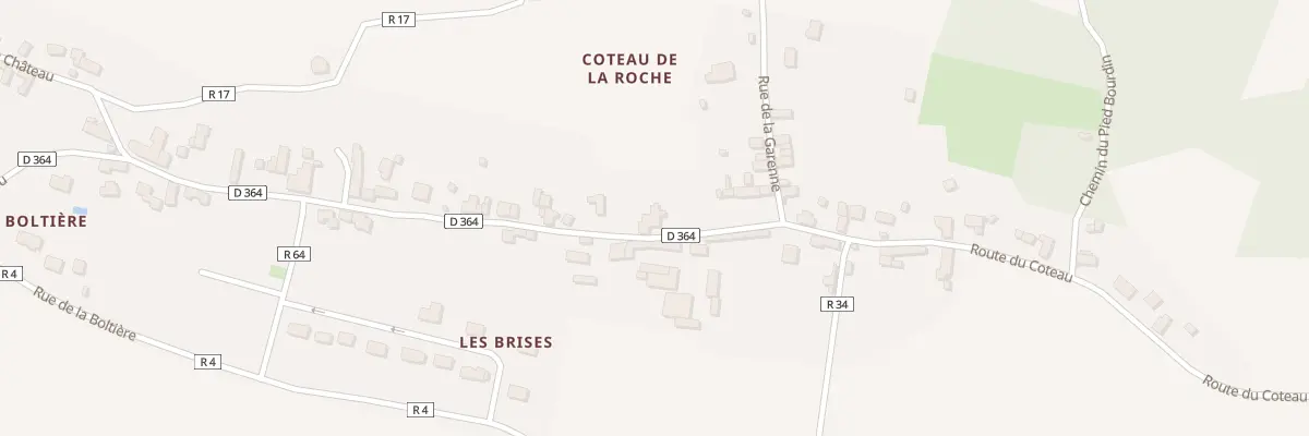 Plan du 35 Rte du Côteau à La Roche-Clermault