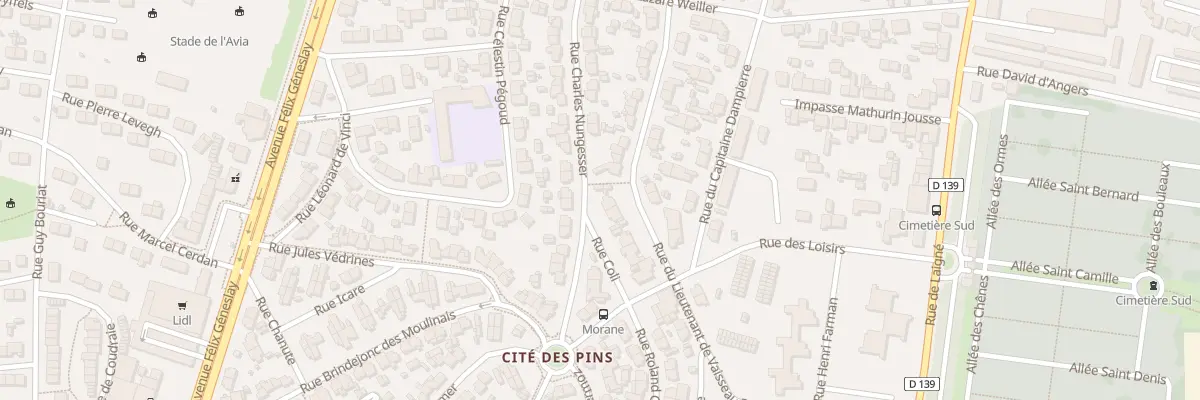 Plan du 21 Rue Charles Nungesser au Mans