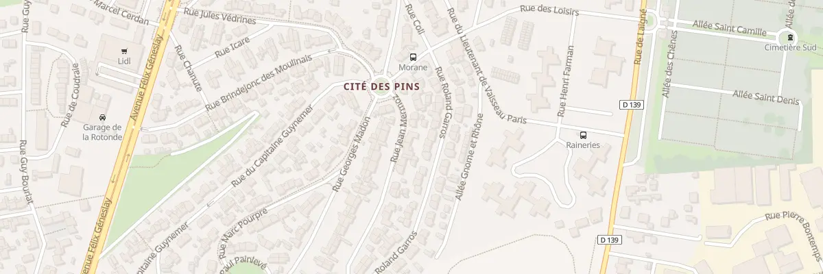 Plan du 11 Rue Jean Mermoz au Mans