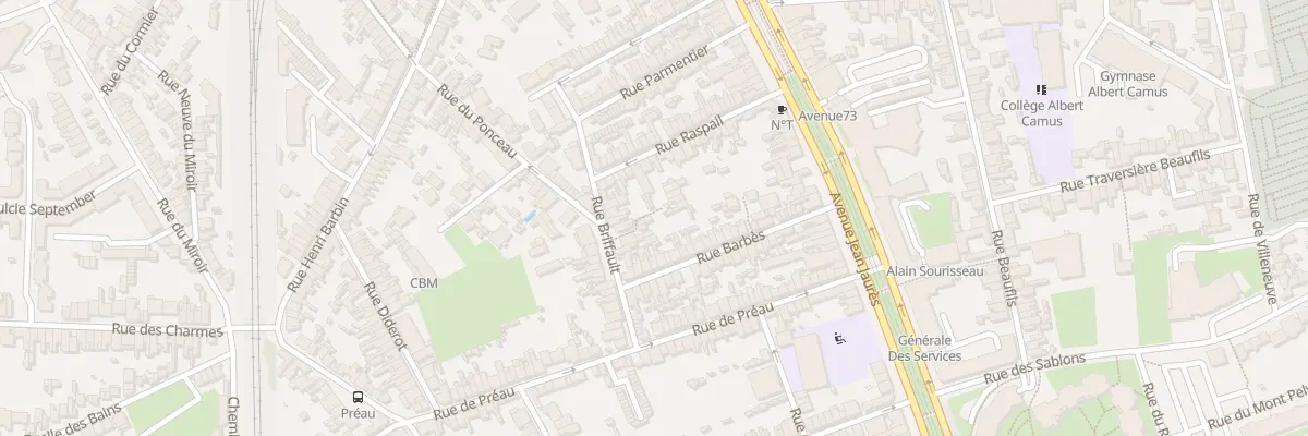 Plan du 15B Rue Briffault au Mans