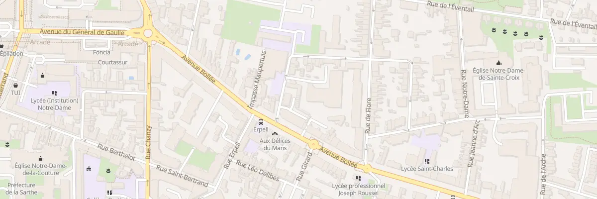 Plan du 41 Av Bollée au Mans
