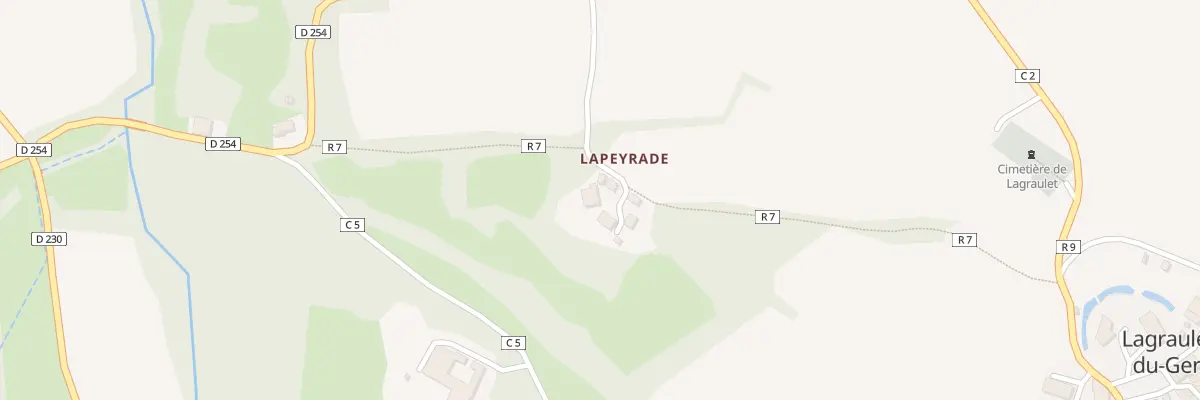 Plan du 5041 Lapeyrade à Lagraulet-du-Gers