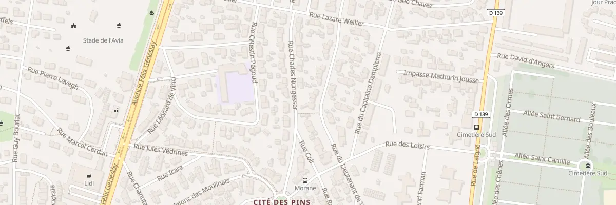 Plan du 26 Rue du Lt de Vaisseau Paris au Mans