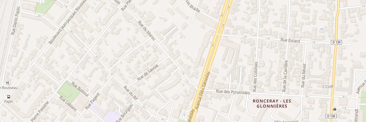 Plan du 14 Rue du Maroc au Mans