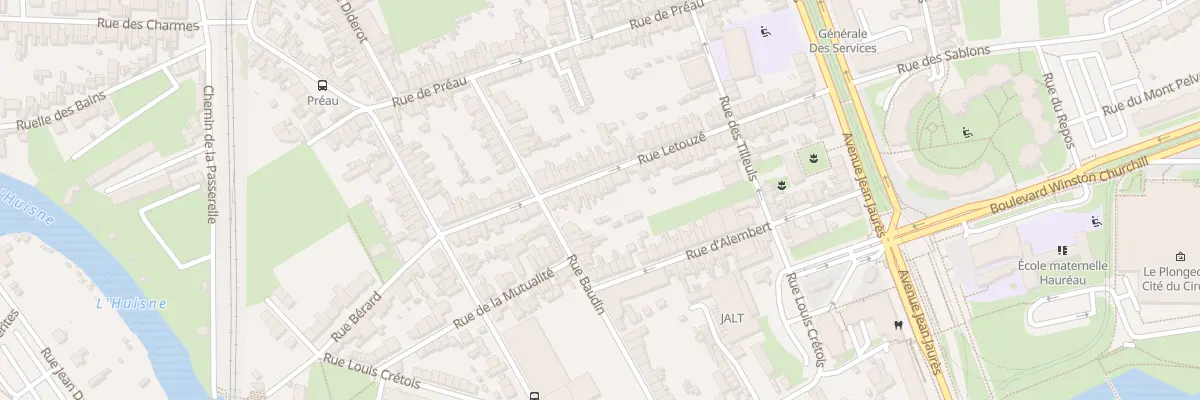 Plan du 53 Rue Letouzé au Mans