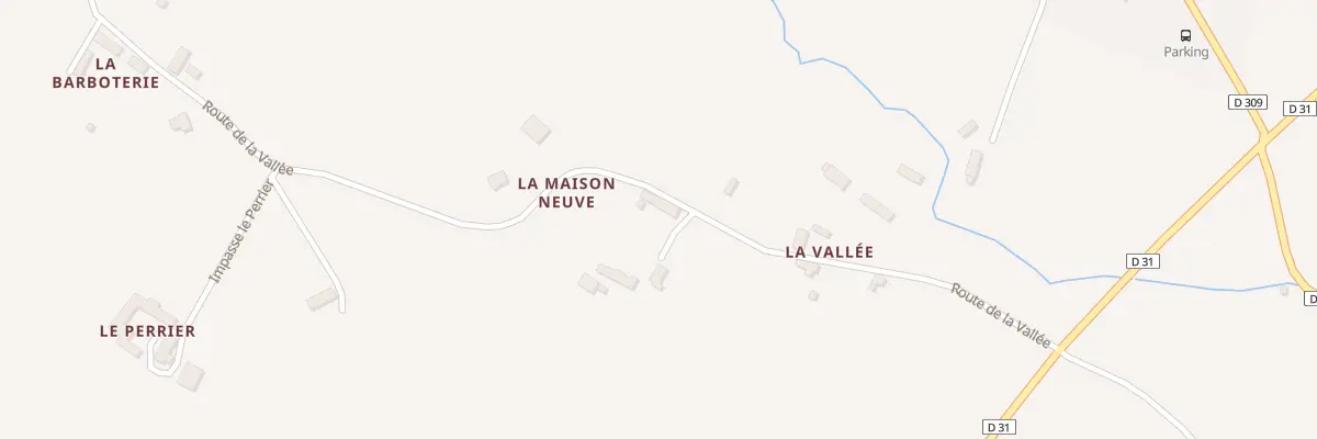 Plan du 36 La Vallee à Bursard