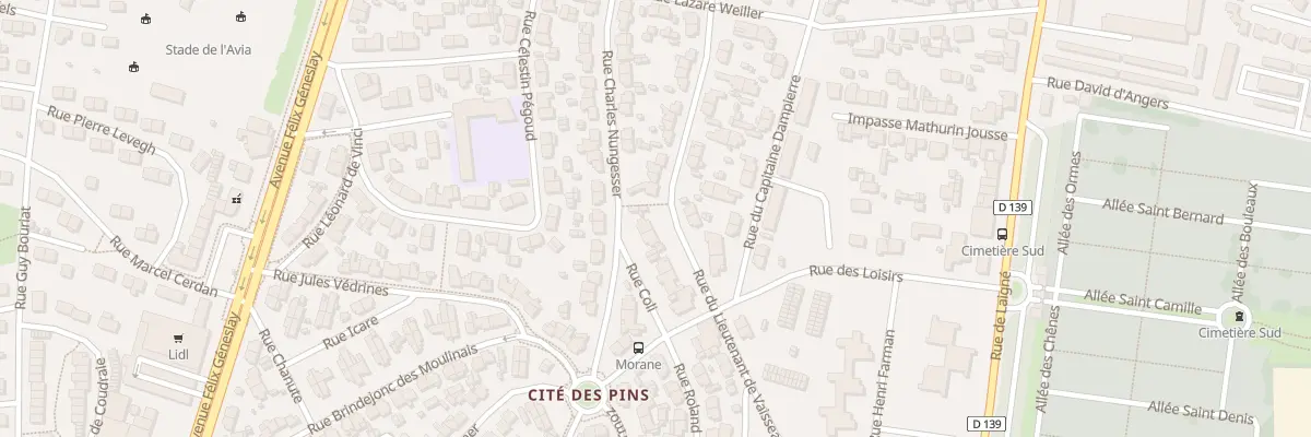 Plan du 30 Rue du Lt de Vaisseau Paris au Mans