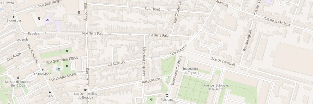 Plan du 47 Rue Scarron au Mans