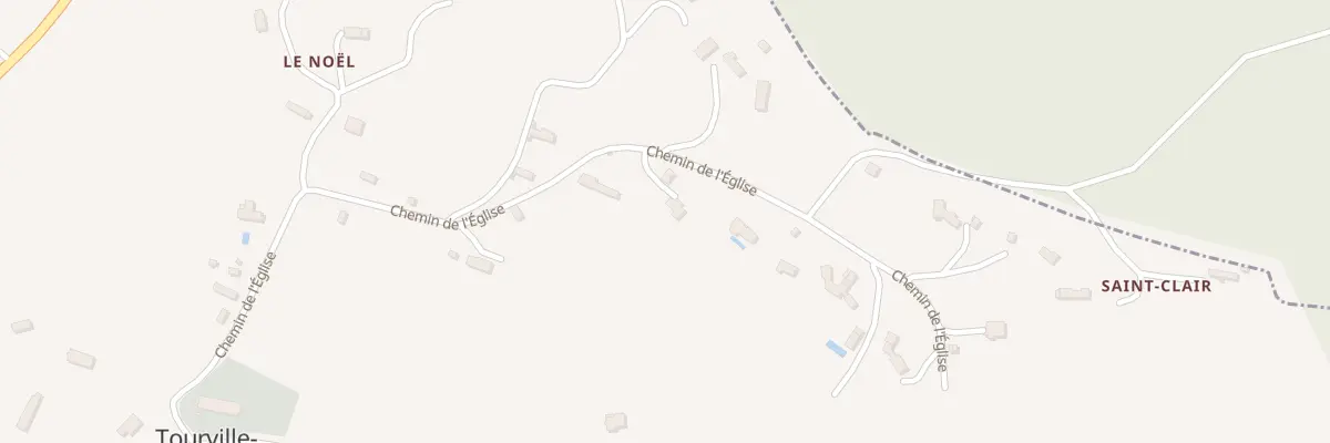 Plan du 40 Che de l’Église à Tourville-en-Auge