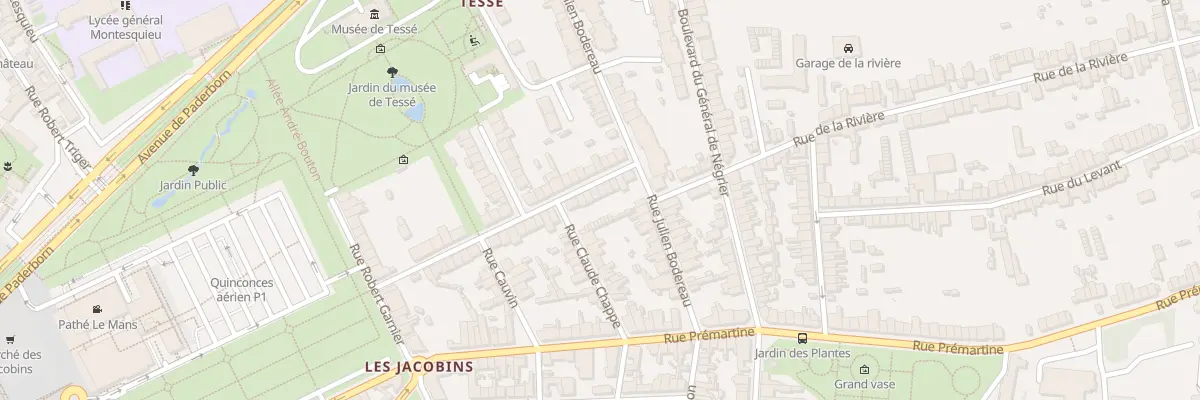 Plan du 34 Rue du Capitaine Floch au Mans
