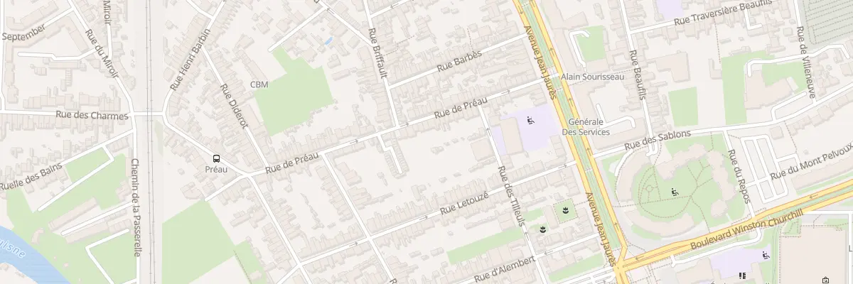 Plan du 43 Rue de Préau au Mans