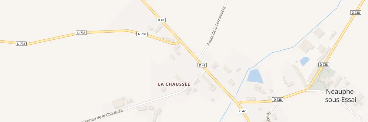 Plan du 52 La Chaussee à Neauphe-sous-Essai