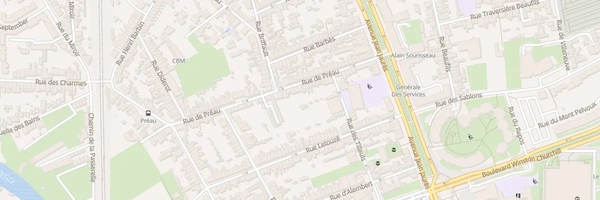 Plan du 41 Rue de Préau au Mans