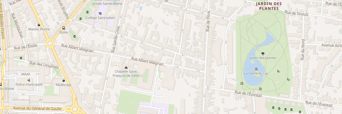 Plan du 3 Rue Desportes au Mans