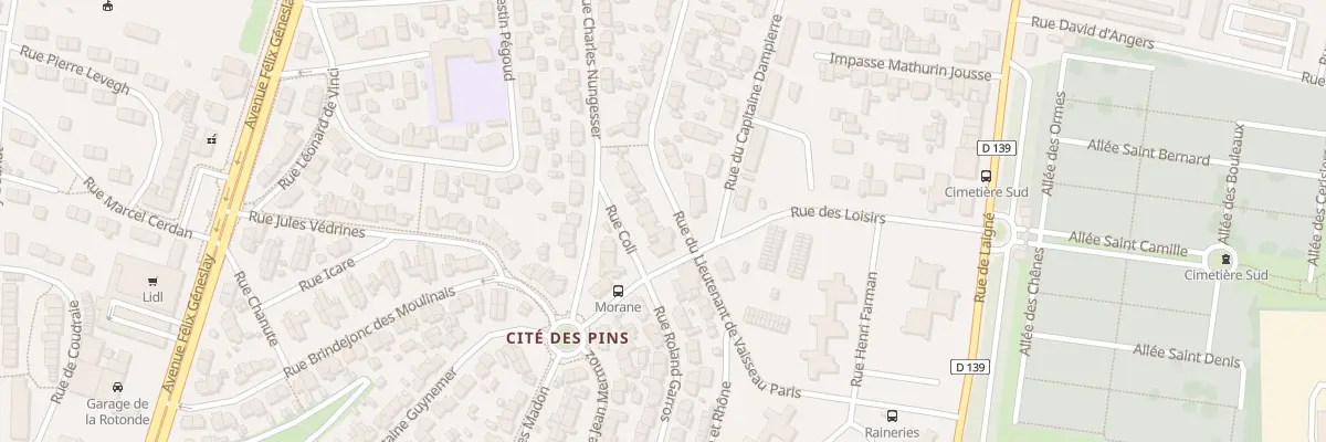 Plan du 36 Rue du Lt de Vaisseau Paris au Mans