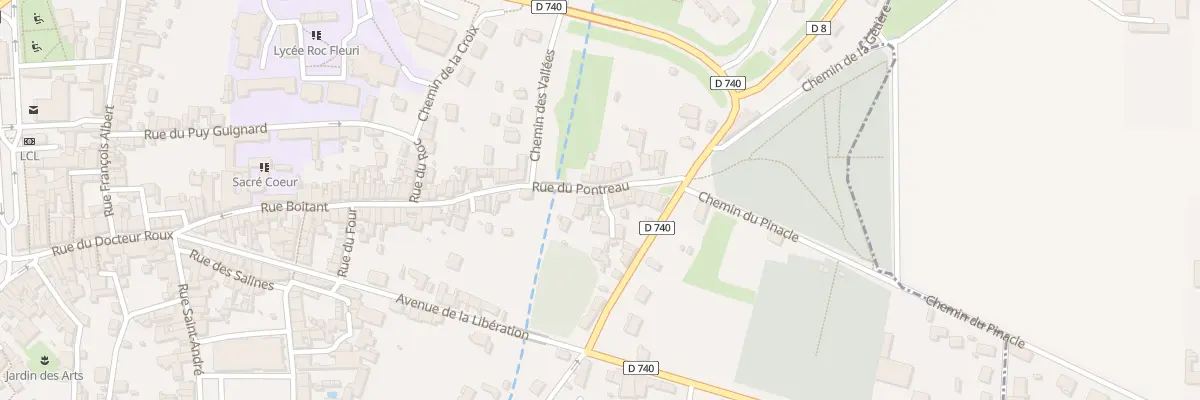 Plan du 17 Rue du Pontereau à Ruffec