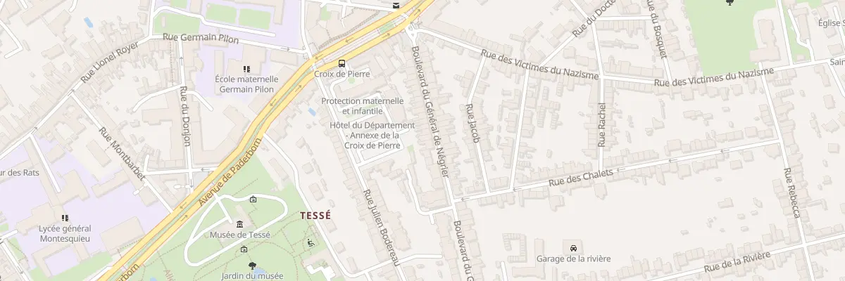 Plan du 34 Bd du General de Negrier au Mans