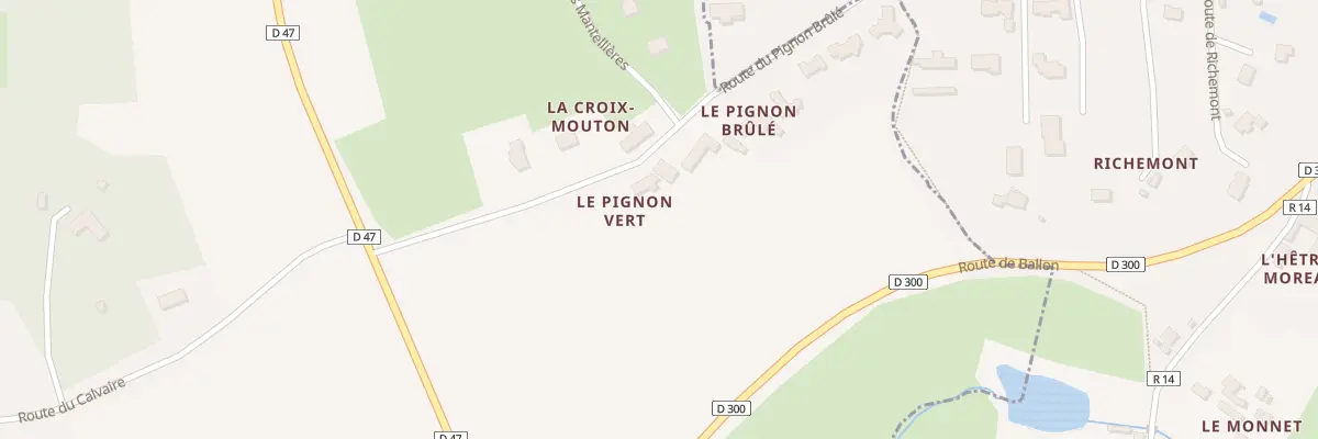 Plan du 20 Rte du Calvaire à Saint-Pavace