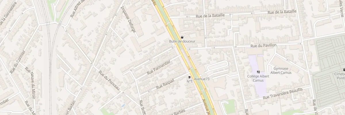 Plan du 2 Rue Parmentier au Mans