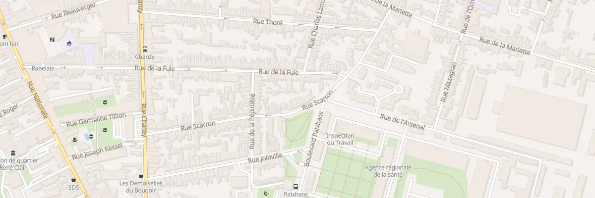 Plan du 57 Rue Scarron au Mans